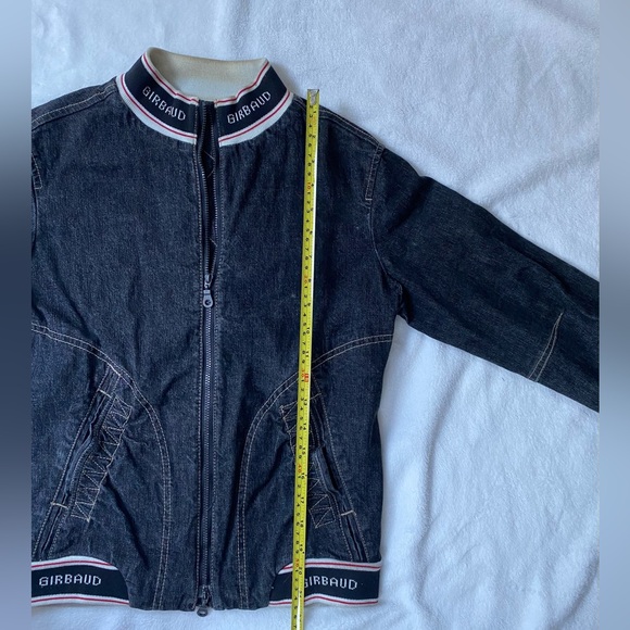 Vintage 80s 90s Marithe Francois Girbaud Dark Wash Zip Up Jean Jacket - Picture 9 of 10